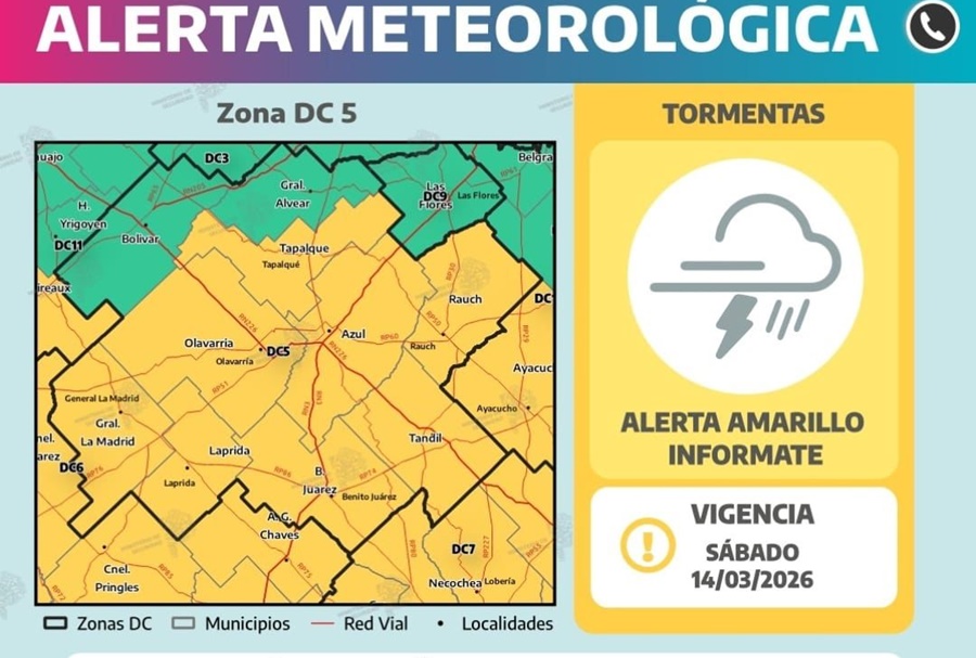 Anuncian tormentas para este