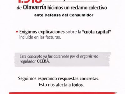 Olavarría se planta