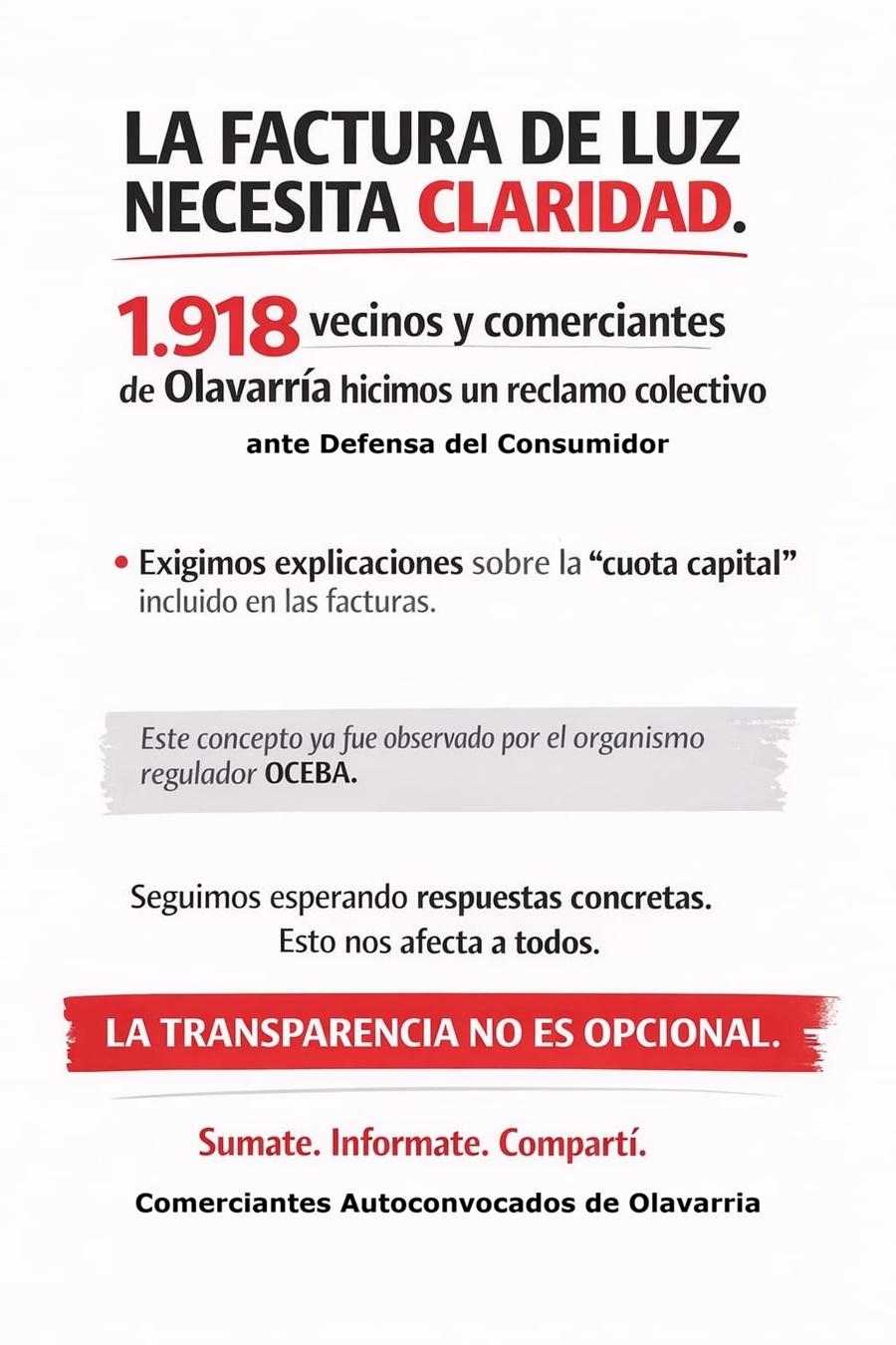 Olavarría se planta