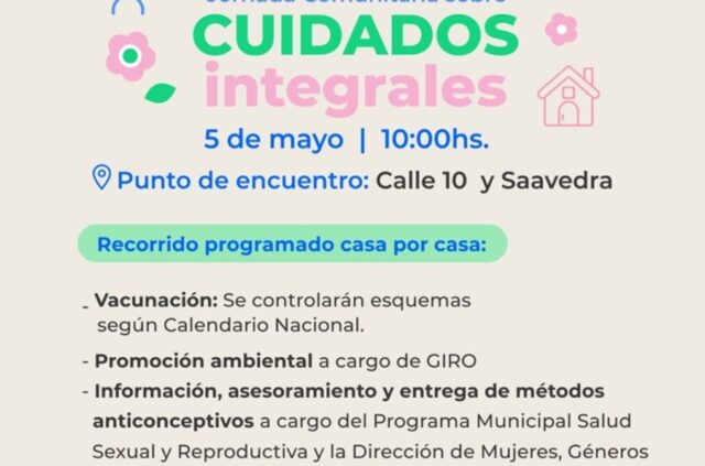 Realizarán una jornada comunitaria