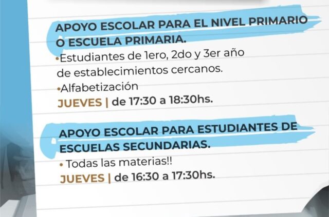 Clases de apoyo escolar