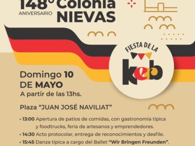 Este domingo Colonia Nievas