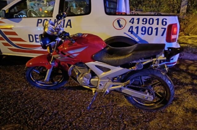 Hallazgo de una moto