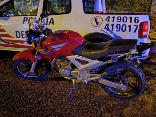 Hallazgo de una moto