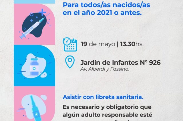 Realizarán jornadas de vacunación