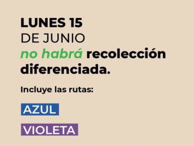 El lunes no habrá