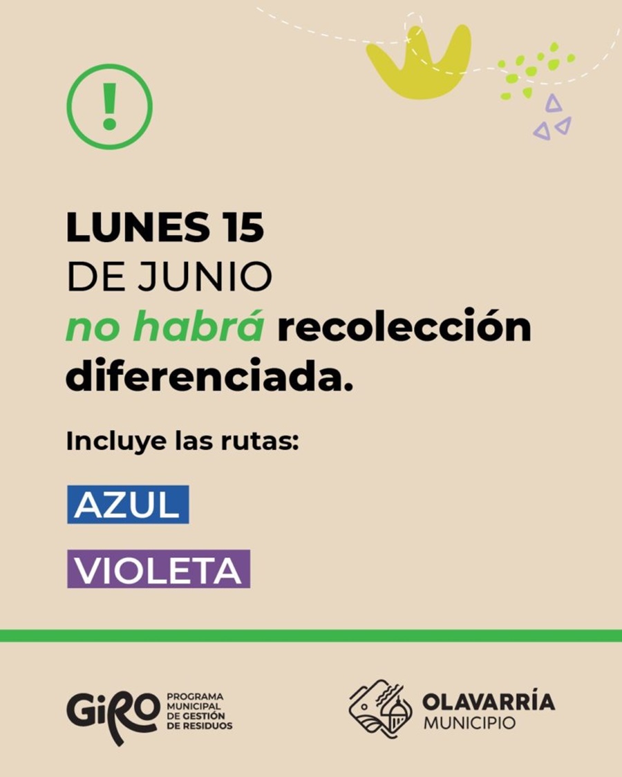 El lunes no habrá