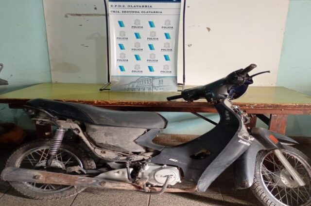 Recupero de motocicleta tras