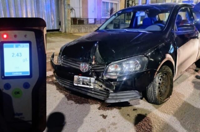 Alcoholizado colisionó contra una
