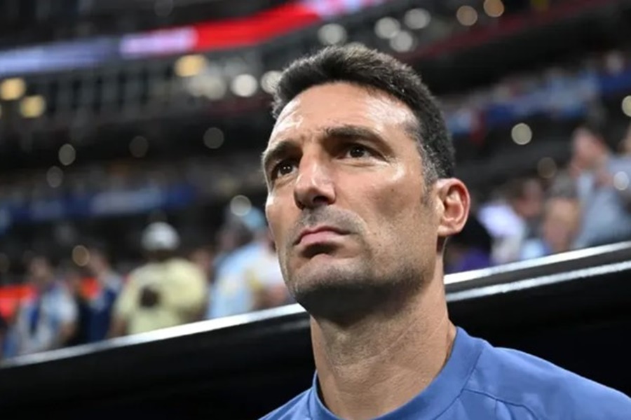 La emoción de Scaloni