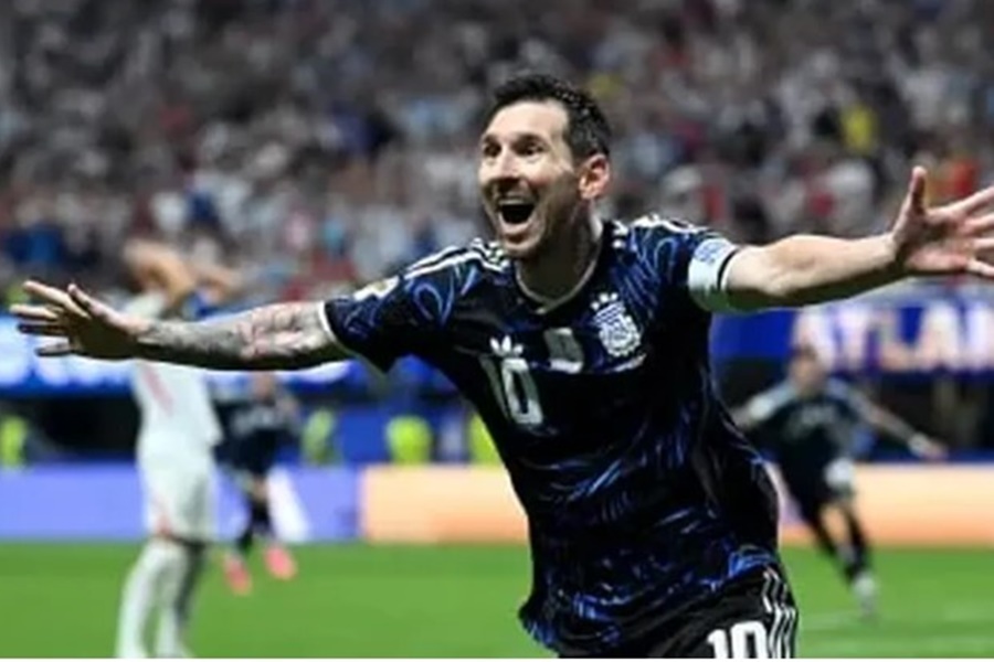 Messi brilló ante Inglaterra