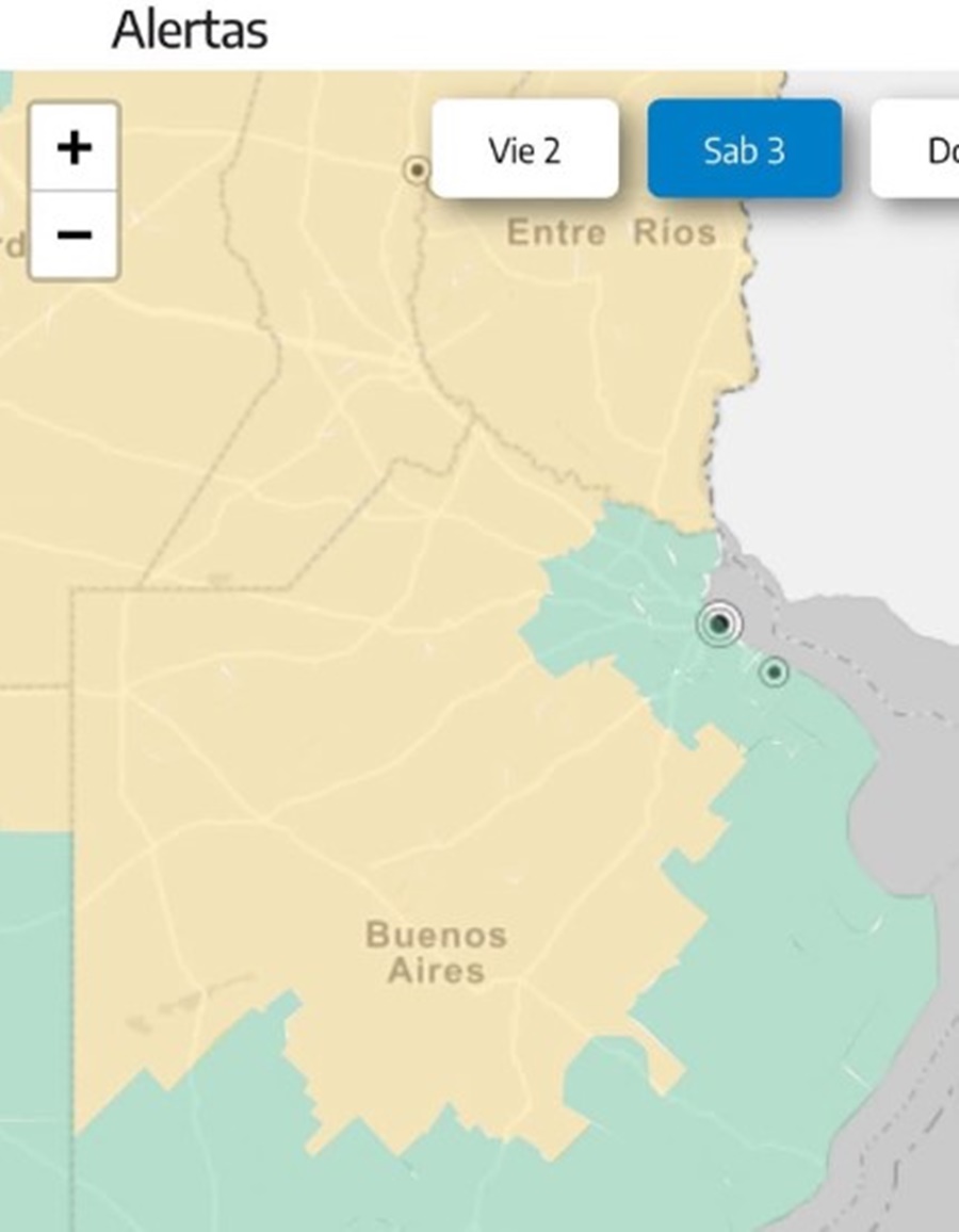 Alerta amarilla por tormentas
