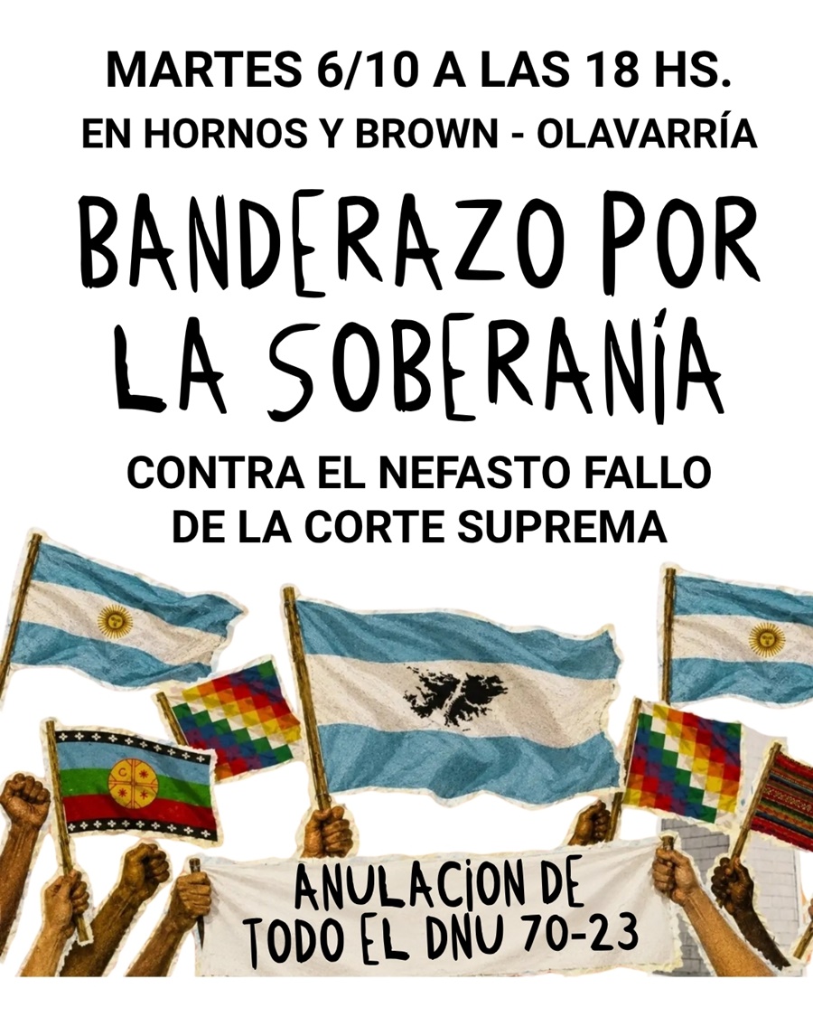 Banderazo por la soberanía