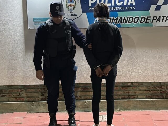 Detuvieron a una joven