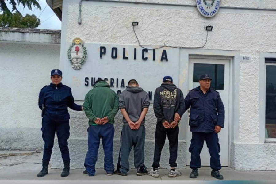 Tres aprehendidos tras ser